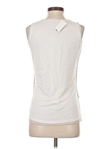 Ecru Sleeveless T-Shirt (view 2)