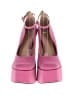 Schutz Color Block Pink Heels Size 8 1/2 - photo 2