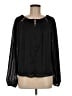 Aqua Black Long Sleeve Blouse Size M - photo 1