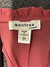 Monteau 100% Polyester Burgundy 3/4 Sleeve Blouse Size M - photo 7