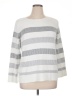 Market and Spruce Stripes White Pullover Sweater Size XXL - photo 1