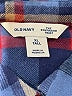 Old Navy 100% Cotton Plaid Blue Long Sleeve Button-Down Shirt Size XL (tall) - photo 7