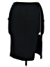 Alexander Wang Solid Black Formal Skirt Size L - photo 1