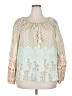 Spell 100% Cotton Floral Paisley Multi Color Ivory Long Sleeve Blouse Size XXL - photo 1