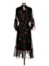 Gibson Latimer 100% Polyester Floral Black Cocktail Dress Size S - photo 2
