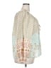 Spell 100% Cotton Floral Paisley Multi Color Ivory Long Sleeve Blouse Size XXL - photo 4