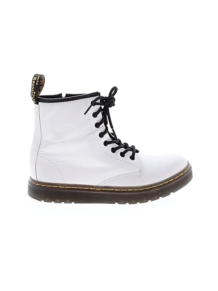 Pre-owned Dr. Martens Kids' Ankle Boots In White