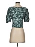 Free People Green Short Sleeve Top Size S - photo 2