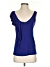 Velvet Blue Sleeveless Blouse Size S - photo 1