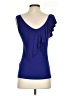 Velvet Blue Sleeveless Blouse Size S - photo 2