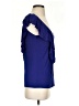 Velvet Blue Sleeveless Blouse Size S - photo 4