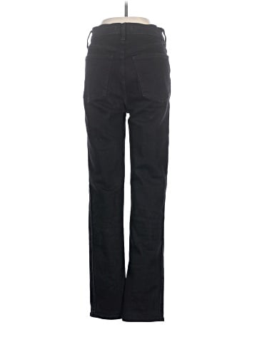 Madewell Tall Stovepipe Jeans in Black Rinse Wash (view 2)