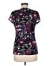 Axcess Purple Short Sleeve Blouse Size M - photo 2