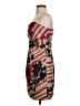 The Limited 100% Polyester Print Red Cocktail Dress Size 4 - photo 5