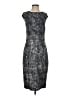 Max Mara Graphic Gray Blue Cocktail Dress Size 8 - photo 1