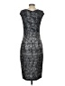 Max Mara Graphic Gray Blue Cocktail Dress Size 8 - photo 2