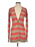 Caslon 100% Cotton Orange Cardigan Size S - photo 1