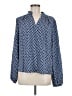 Shein 100% Polyester Blue Long Sleeve Blouse Size M - photo 1