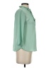 E&M Collection 100% Polyester Green 3/4 Sleeve Blouse Size S - photo 4