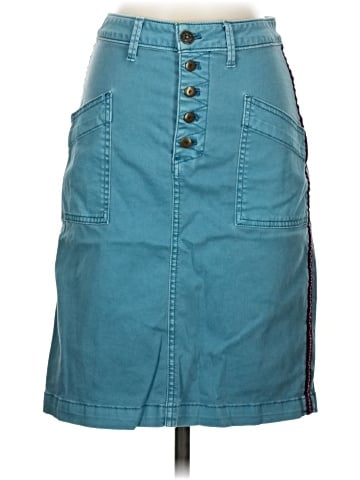 Pilcro and the Letterpress Denim Skirt (view 1)
