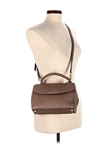 MICHAEL Michael Kors Leather Satchel (view 2)