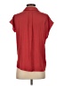 RE/DONE 100% Polyester Red Short Sleeve Blouse Size S - photo 2