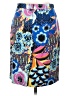 Weston 100% Polyester Print Blue Casual Skirt Size S - photo 2