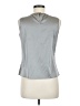 Calvin Klein Metallic Silver Sleeveless Blouse Size M (petite) - photo 2