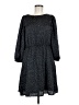 Gap 100% Polyester Tweed Black Casual Dress Size M - photo 1