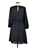 Gap 100% Polyester Tweed Black Casual Dress Size M - photo 2
