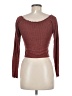 Moa Moa Burgundy Long Sleeve Top Size M - photo 2