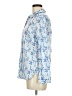 Talbots 100% Cotton Print Blue Long Sleeve Button-Down Shirt Size M - photo 5