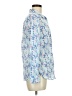 Talbots 100% Cotton Print Blue Long Sleeve Button-Down Shirt Size M - photo 4