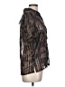 Amanda 100% Polyester Black Short Sleeve Blouse Size L - photo 4