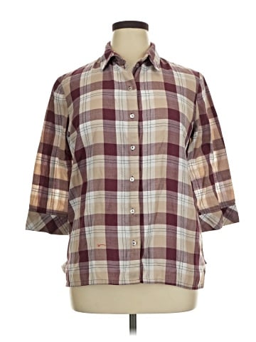 Mountain Lake 3/4 Sleeve Button-Down Shirt (view 1)