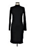 Leith Solid Black Casual Dress Size M - photo 1