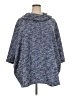 Lane Bryant Tweed Blue Poncho Size 22 - 24 Plus - photo 1