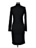 Leith Solid Black Casual Dress Size M - photo 2