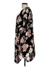Angie 100% Rayon Floral Multi Color Black Kimono Size L - photo 5