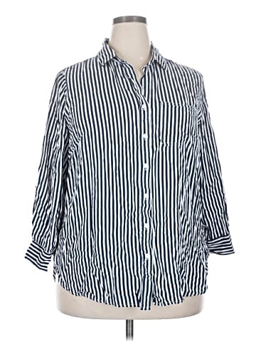 Velvet Heart 3/4 Sleeve Button-Down Shirt (view 1)