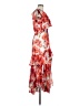 Taylor 100% Polyester Floral Red Cocktail Dress Size 6 - photo 4