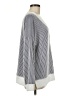 Gilli Stripes Silver Pullover Sweater Size M - photo 4