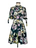 Guess 100% Polyester Floral Teal Casual Dress Size XS - photo 1