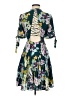 Guess 100% Polyester Floral Teal Casual Dress Size XS - photo 2