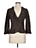 THE WRIGHTS 100% Leather Brown Blazer Size 6 - photo 1