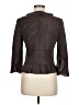 THE WRIGHTS 100% Leather Brown Blazer Size 6 - photo 2