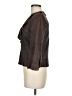 THE WRIGHTS 100% Leather Brown Blazer Size 6 - photo 5