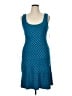 Siena Studio Chevron-herringbone Blue Casual Dress Size 14 - photo 1
