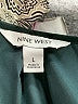Nine West 100% Polyester Stars Black 3/4 Sleeve Blouse Size L - photo 7