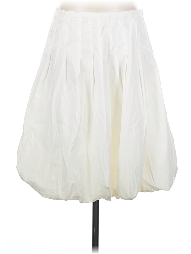 Pre-owned Bcbgmaxazria Formal Skirt In White